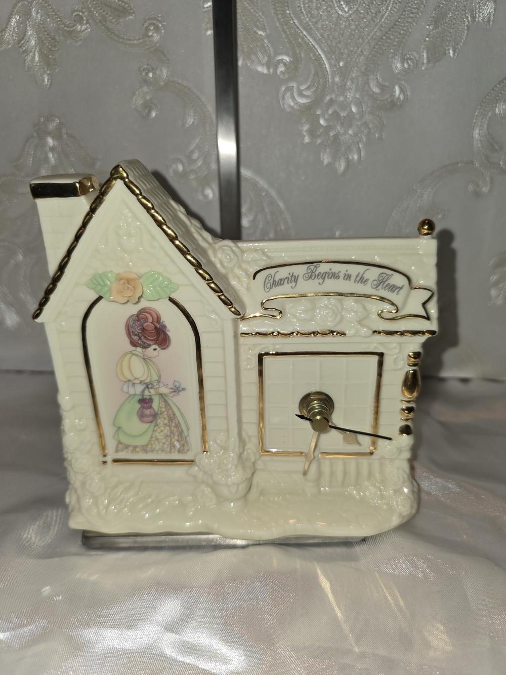 Precious Moments Vintage Ceramic Clock